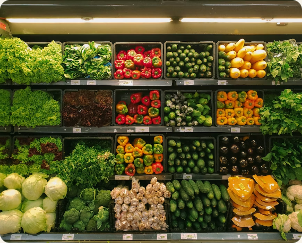 Cesta da semana com verduras e legumes